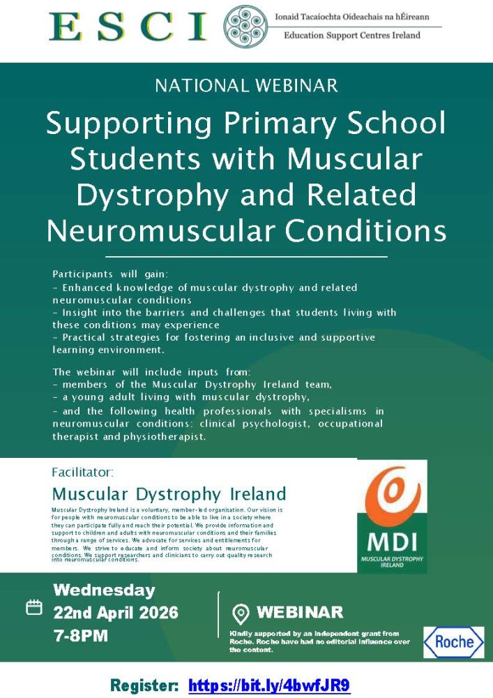 esci muscular dystrophy ireland webinar primary 22nd april