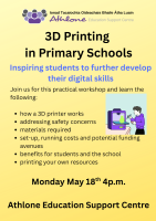 LC26-51SP 3D Printing in Primary Schools  (face to face workshop)